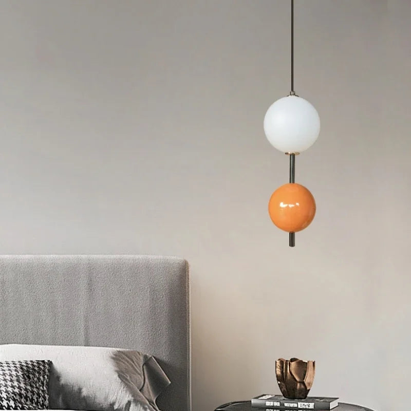 Glass Ball LED Pendant Light for Living Dining Bedroom
