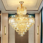 Crystal Villa Chandelier: Modern, Luxury, and Elegant Spiral Staircase Lighting
