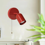 LED Wall Sconce Pull Chain Switch Cream Style Stair Light Fixture