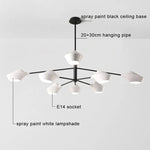 Modern LED Chandelier: Nordic Design Ceiling Light for Bedroom, Living Room, Kitchen, Dining Room