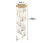 Nordic Home Decor Stair Chandelier Living Dining Pendant Ceiling Light by Afralia™