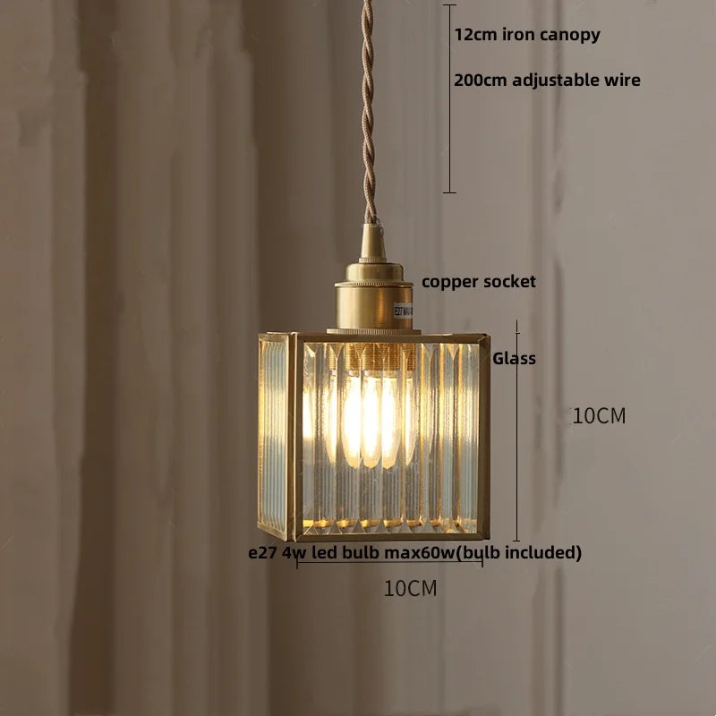 Afralia™ Glass LED Pendant Lamp Adjustable Loft Kitchen Light Fixture