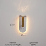 Rotatable Wall Sconce: Nordic Bedroom Bedside Lamp for Home Indoor Decor & Reading