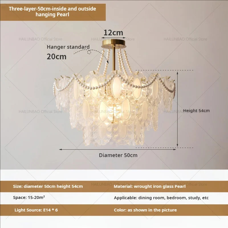 Cream Wind Crystal Chandelier - Elegant French Design for Luxury Living Spaces