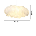 Cloud Cotton Pendant Light Chandelier for Living Dining Room
