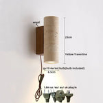Yellow Travertine COB LED Wall Light for Nordic Living Space