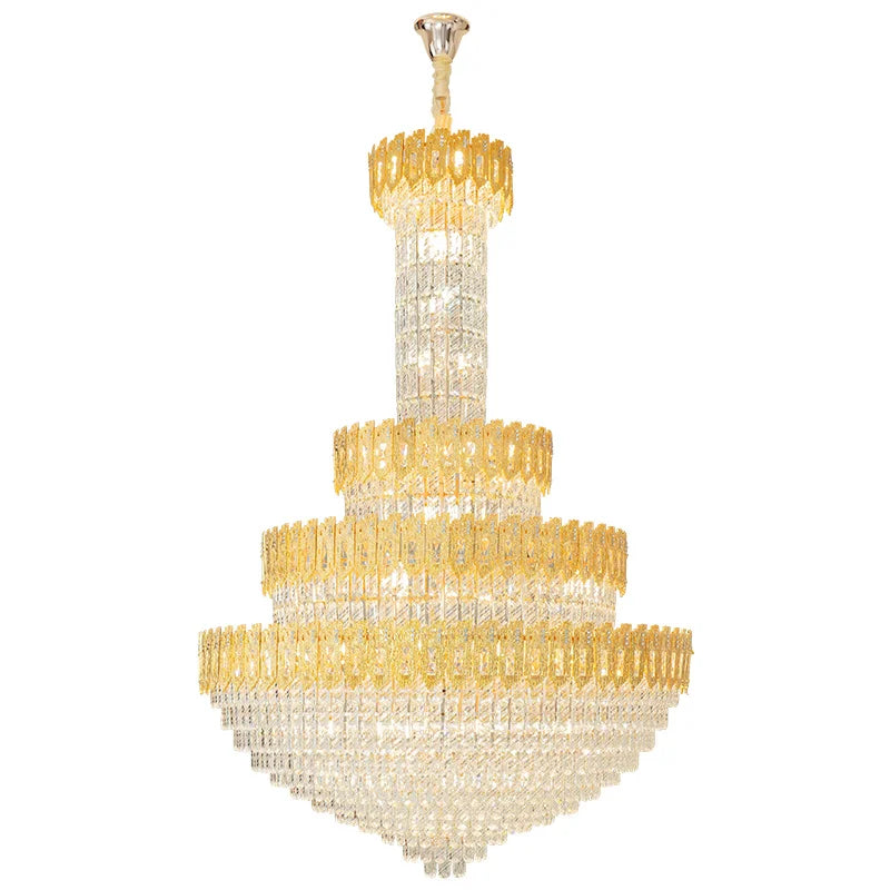 Postmodern Crystal Chandelier for Luxury Living Room and Hotel Lobby