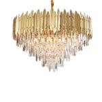 Crystal Chandelier LED Pendant Light Fixture for Luxury Living Room Décor