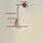 LED Travertine Stone Wall Lamp - Modern Nordic Stair Light