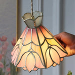 Tiffany Flower Glass LED Pendant Light for Nordic Modern Home Decor