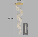 Nordic Home Decoration Stair Chandelier Living Room Dining Ceiling Light
