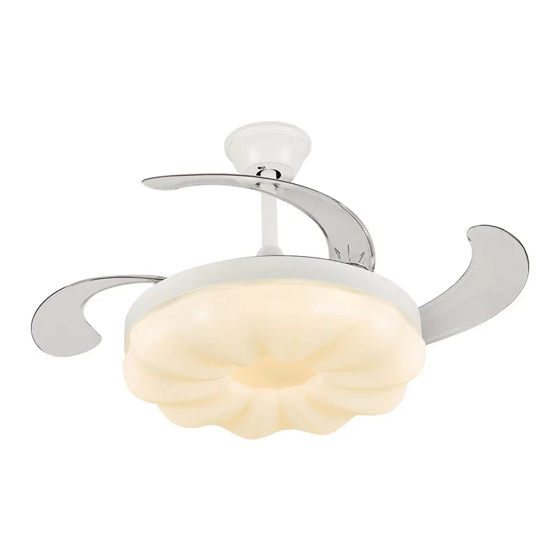 Full Spectrum LED Ceiling Fan Light Frequency Conversion, Ideal for Children's Bedroom