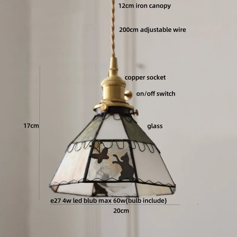 Afralia™ Glass Pendant Light Fixture Modern Nordic Style Hanging Lamp for Living Room