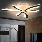 Branch Design LED Chandelier: Modern Nordic Acrylic Ceiling Light for Stylish Living Room Décor