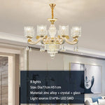 Crystal Luxury Chandelier for Home Living Room Dining Bedroom Villa Hall