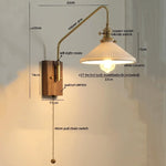 Copper Ceramic LED Wall Lamps Modern Style for Bedroom Living Room Bar
