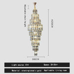 Crystal Loft Pendant Light: Sleek Spiral Staircase Chandelier