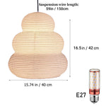 Wabi-sabi Rice Paper Pendant Lights Japanese Chandelier Home Decor Hanging Light