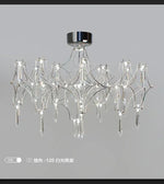 Starry Crystal Chandelier Ceiling Light Luxury Modern Living Room Bedroom Restaurant