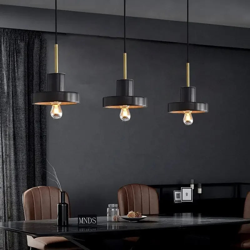 Marble Pendant Light: Modern Bar Fixture Hanging Chandelier