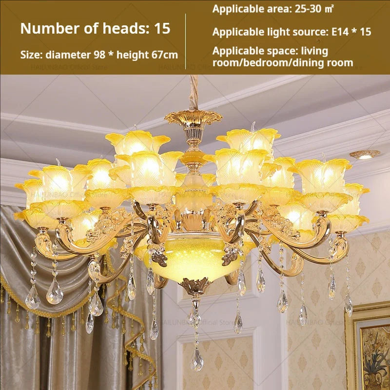 Elegant Crystal Chandelier Living Room Bedroom Lighting