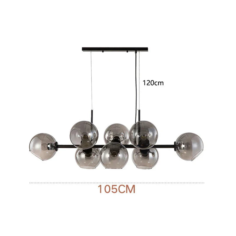 Glass Ball Pendant Lights for Dining Living Room Kitchen