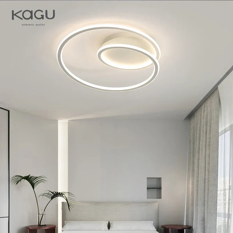 Modern Black & White LED Ceiling Chandelier for Home Decoration