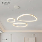 Modern Brushed Rings LED Chandelier Ceiling Light for Living Room Bedroom
