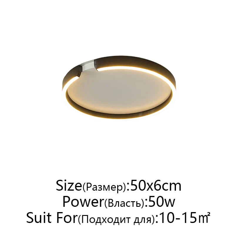 RoseGold LED Ceiling Light for Home Living Room Bedroom Dining Room