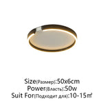 RoseGold LED Ceiling Light for Home Living Room Bedroom Dining Room
