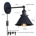 Afralia™ Pink Retro LED Wall Light Fixture - Industrial Vintage Ambient Luminaire