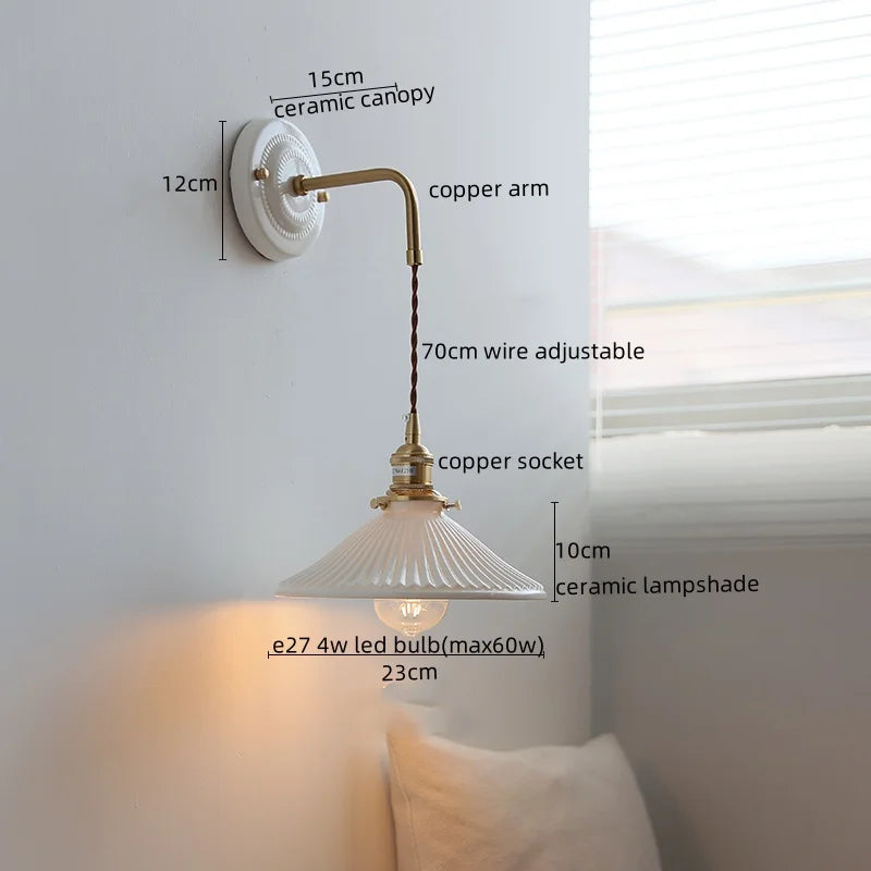 Modern Ceramic LED Wall Lamp for Home Decor