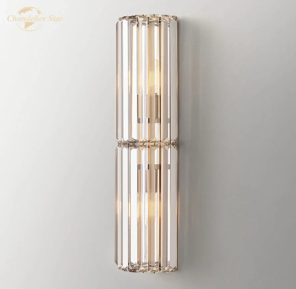 Crystal LED Wall Sconce for Living Room, Bedroom, Bathroom - Modern Indoor Lighting