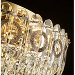Crystal Ceiling Lamp: Modern Simple Golden Round Light for Living Room, Bedroom, Study