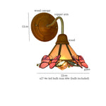 Afralia Glass LED Wall Sconce Lamp Colorful Living Room Bedroom Mirror Stair Light