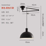 Nordic Rotatable Pendant Lamp Chandelier Study Bar Indoor Rocker Lamp