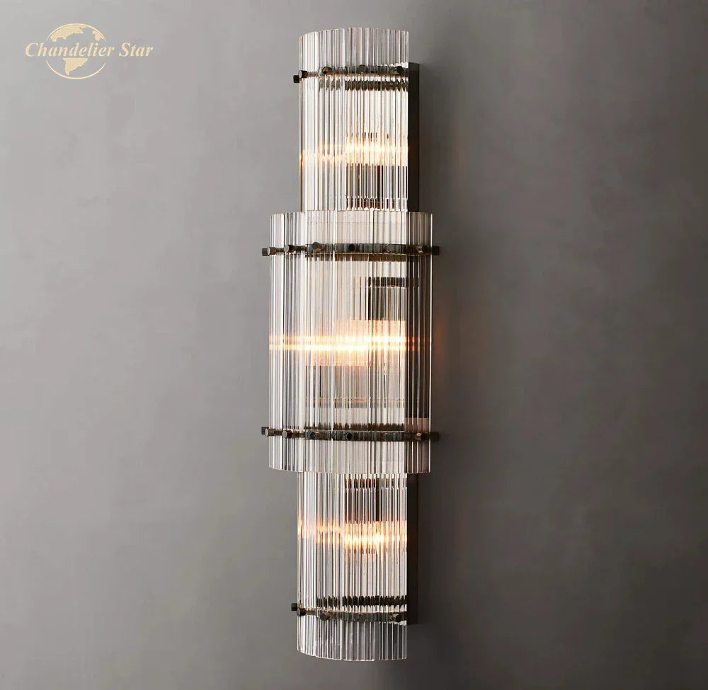 LED Glass San Marco Round Wall Lamp for Living Room Bedroom Bathroom Decor