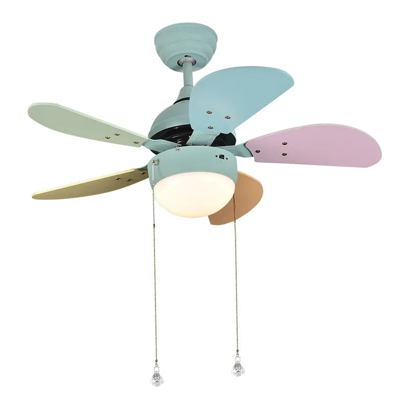 Modern LED Ceiling Fan with Remote Control & Minimalist Design in Black