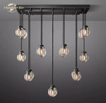 Pearl Crystal Chandeliers LED Pendant Lights for Living Room Kitchen Island