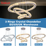 Luxury Crystal LED Pendant Chandelier for Home Lighting & Decor