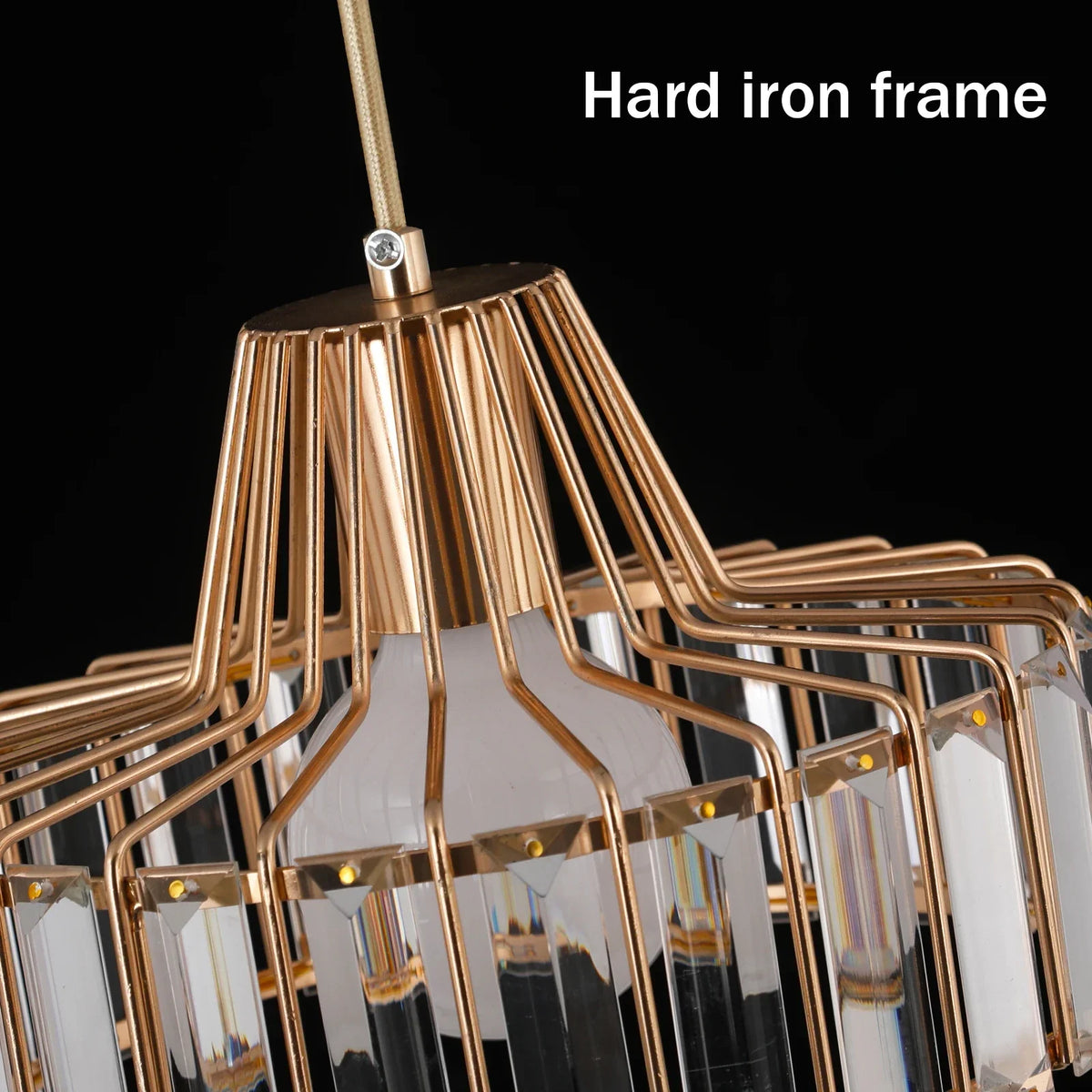 K9 Crystal Pendant Chandelier Modern Living Room Ceiling Lamp LED Hall Decor