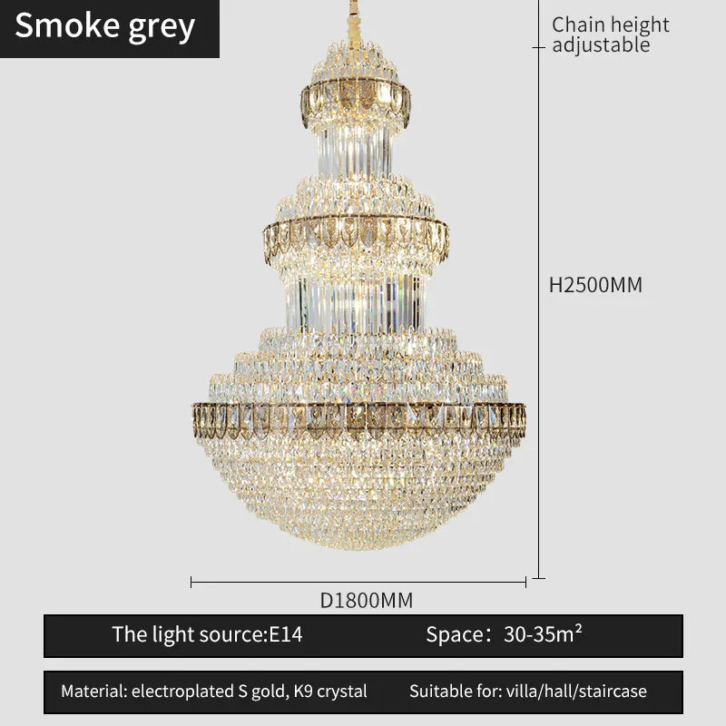 Crystal Chandelier: Luxury Lighting for Villa, Hotel, Office & Exhibitions