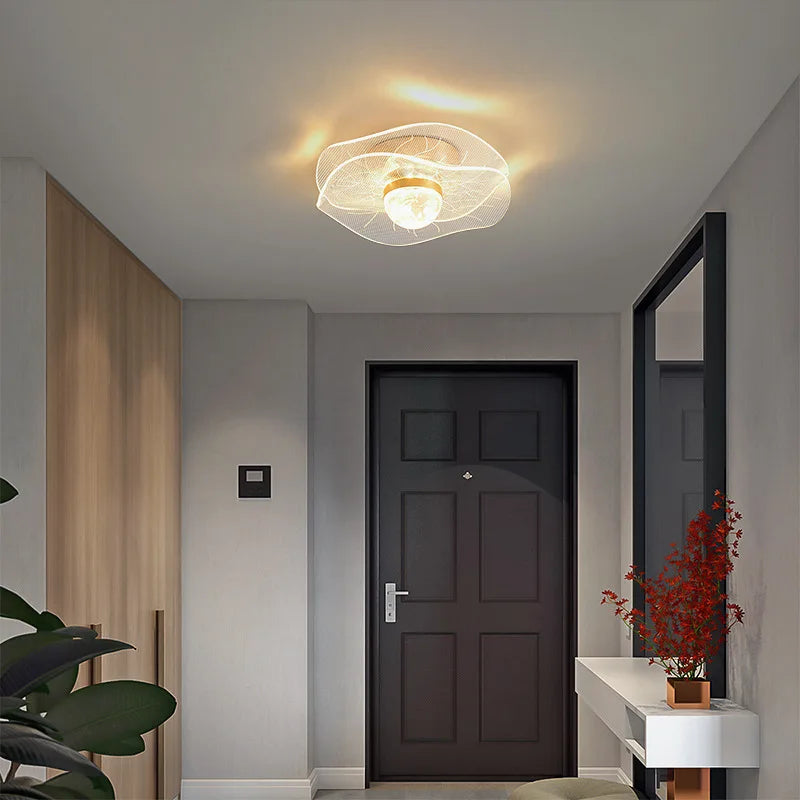 Gold Acrylic LED Ceiling Light - Modern Nordic Style Lighting for Home Decor