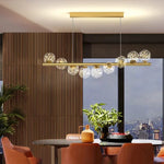 Nordic Gold Glass Ball Chandelier for Dining Room Kitchen Island