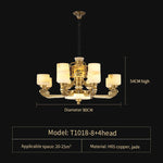 Natural Jade Chandelier - Luxurious Zhongshan Lamps for Dining, Bedroom, and Living Room