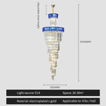 Crystal Chandelier: Elegant Villa Living Room Lighting