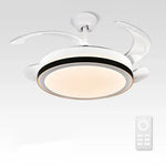 Crystal Light Ceiling Fan with Remote Control – Modern Chandelier Vintage Style
