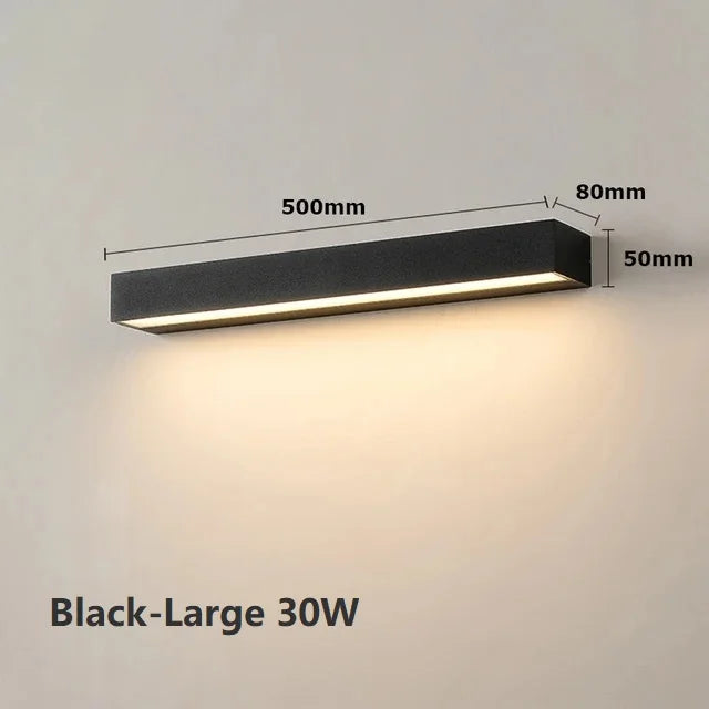 Outdoor Waterproof LED Wall Lights for Balcony Patio Garden Porch, Aluminum, 12W 18W 30W