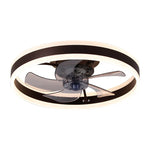 Modern LED Ceiling Fan Light with Remote Control Timer for Living Room