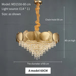 Crystal Chandelier: Modern Round Headlight for Livingroom and Master Bedroom